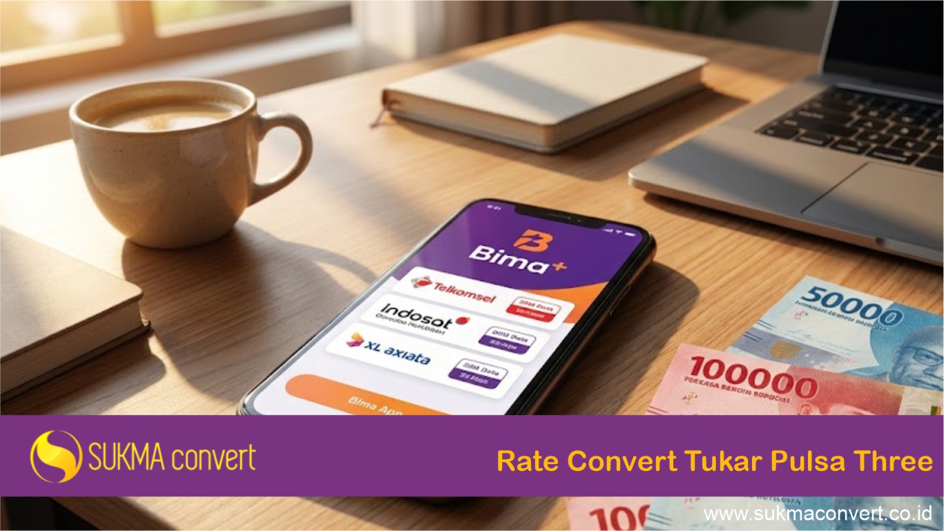 Rate Convert Tukar Pulsa Three