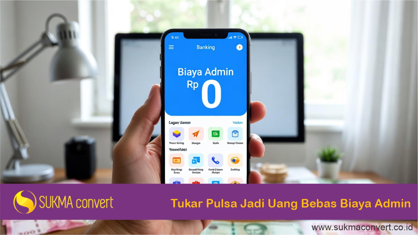 Tukar Pulsa Jadi Uang bebas biaya admin