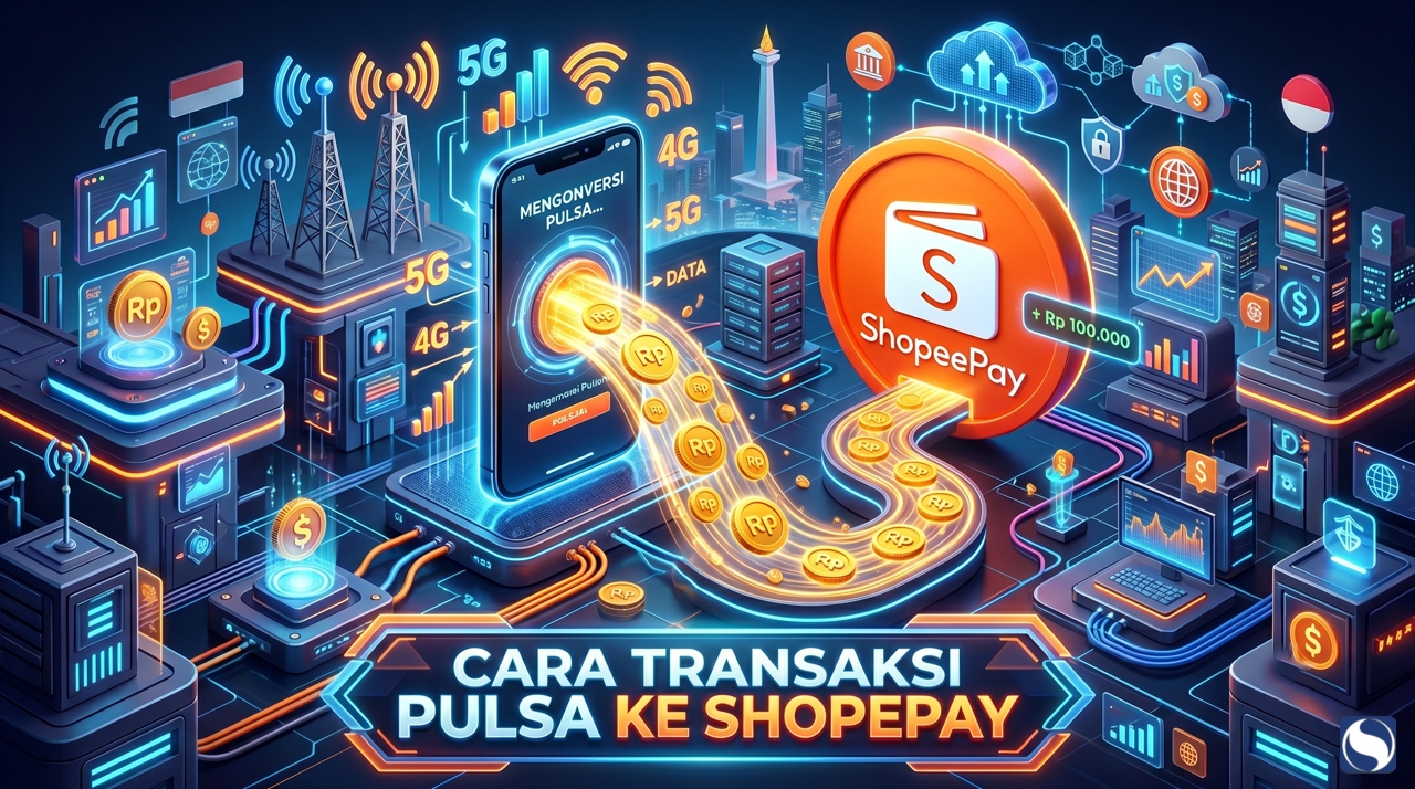 Cara Transaksi Pulsa ke ShopeePay