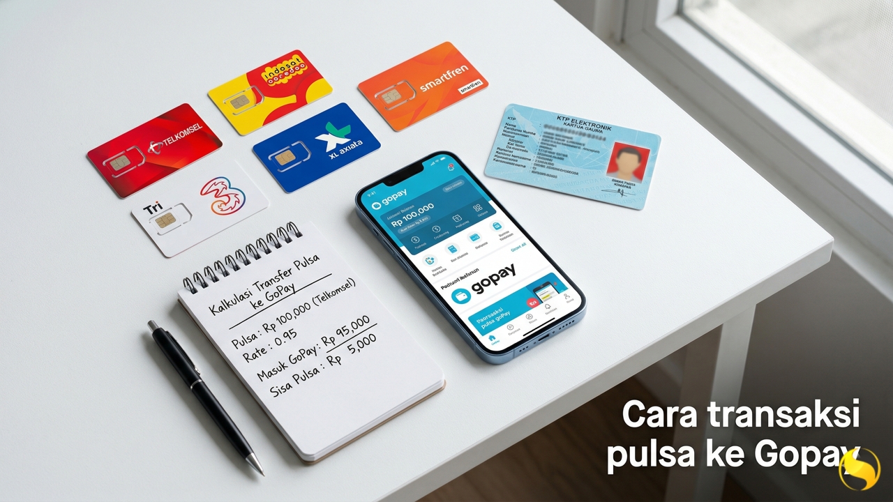 Cara transaksi pulsa ke gopay