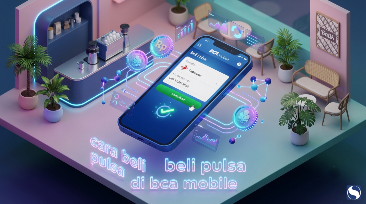 cara beli pulsa di bca mobile