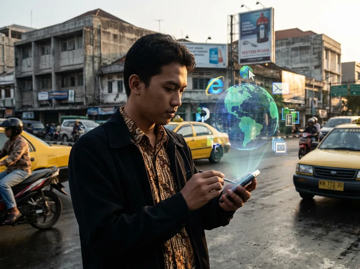 3G (Generasi Ketiga) Revolusi Internet di Handphone (2001 - NTT DoCoMo Jepang)