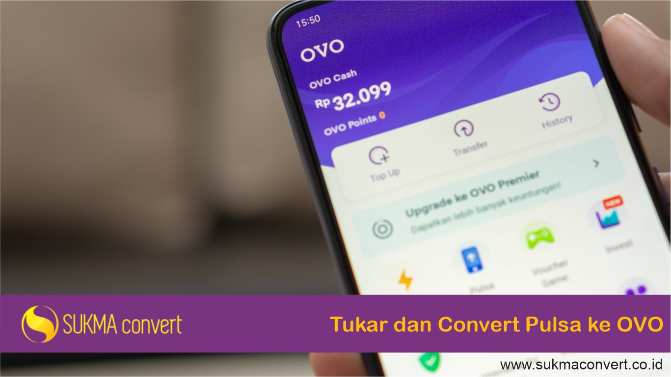 Tukar dan Convert Pulsa ke OVO
