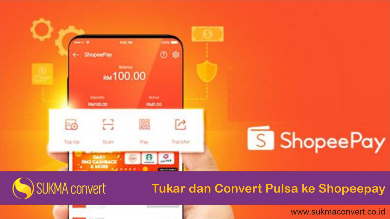 Tukar dan Convert Pulsa ke Shopeepay