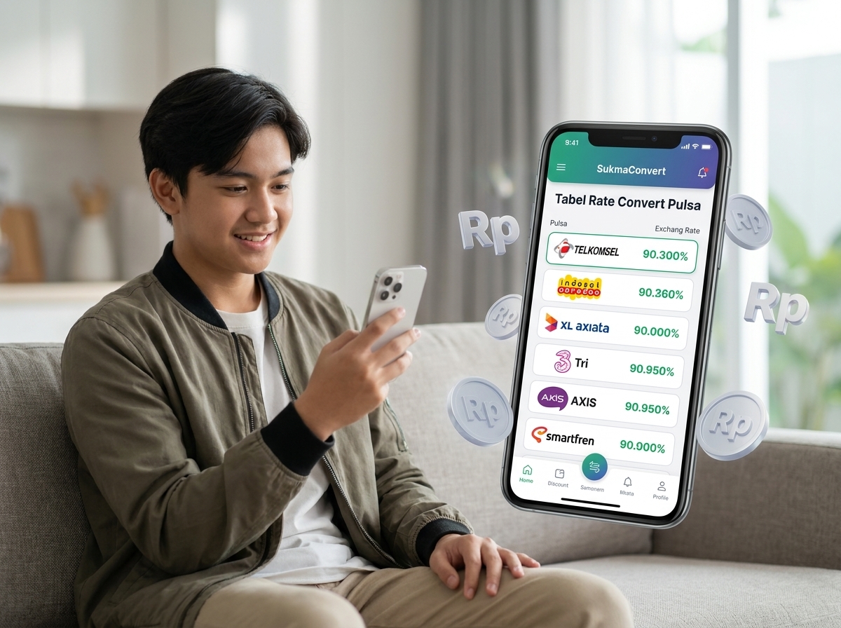 Tabel Rate Kalkulator Convert Pulsa Terbaru