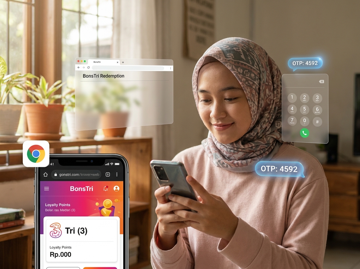 cara tukar poin tri tanpa aplikasi di bonstri