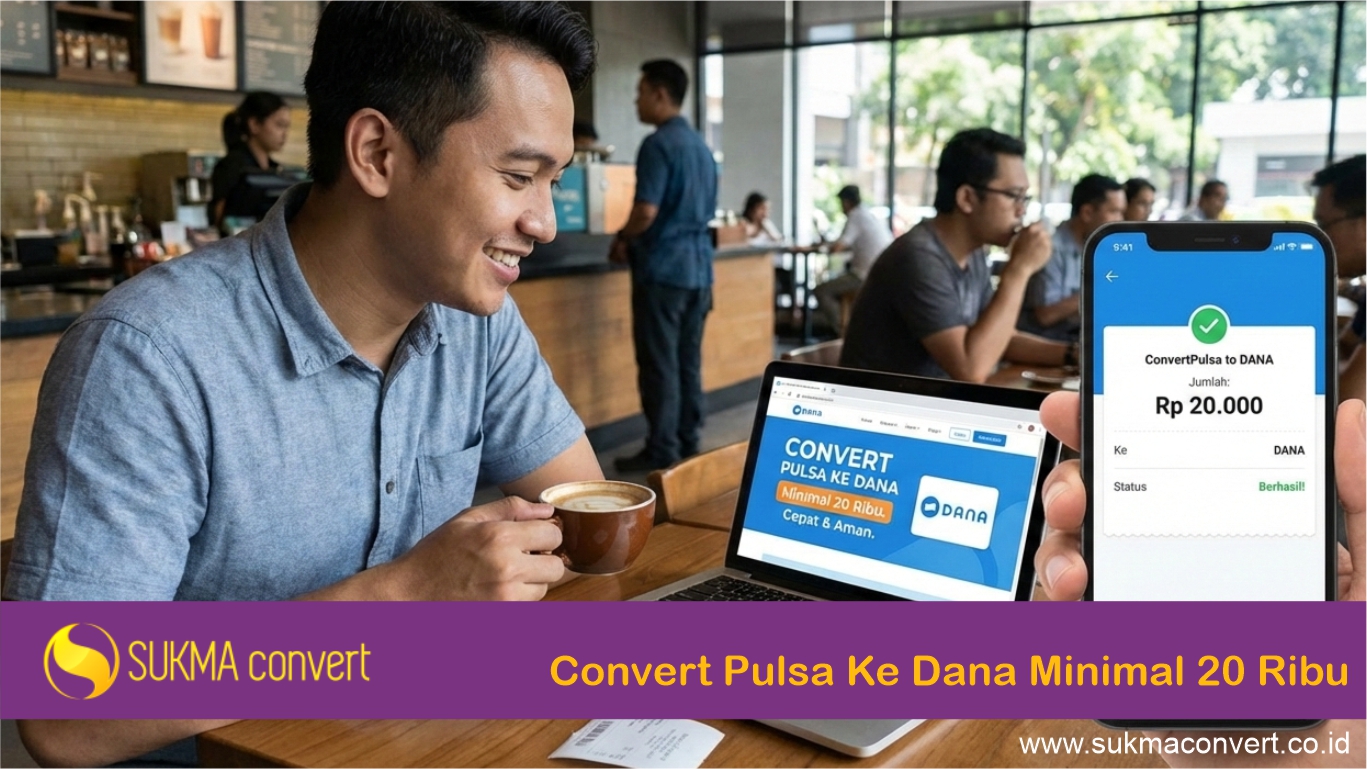 Convert Pulsa Ke Dana Minimal 20 Ribu