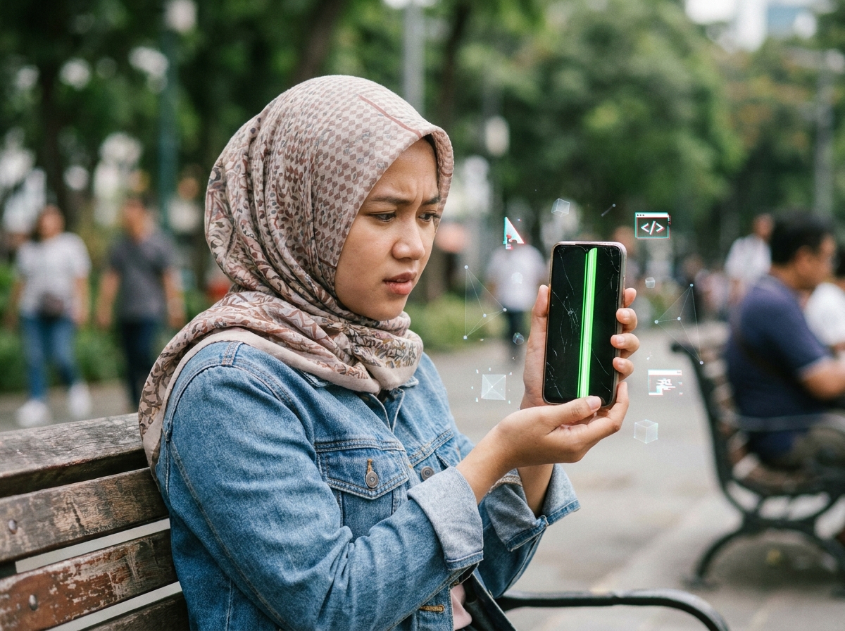 Drama Layar AMOLED - Ghost Touch dan Green Line